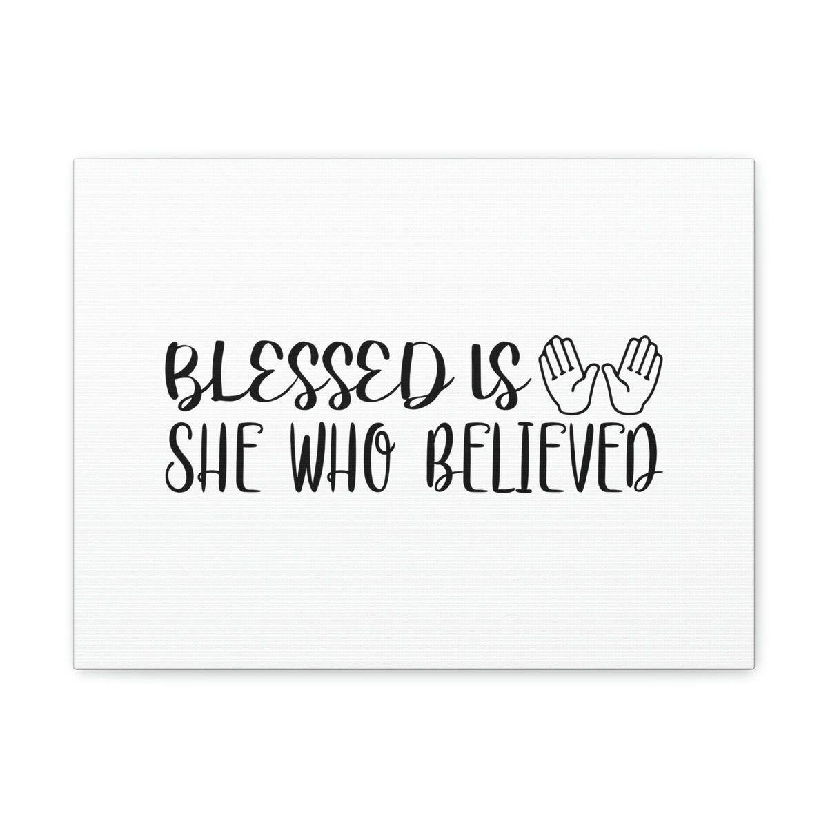 Scripture Walls Blessed Is She Who Believed Luke 1:45 Hands Christian Wall Art Bible Verse Print Ready to Hang Unframed-Express Your Love Gifts