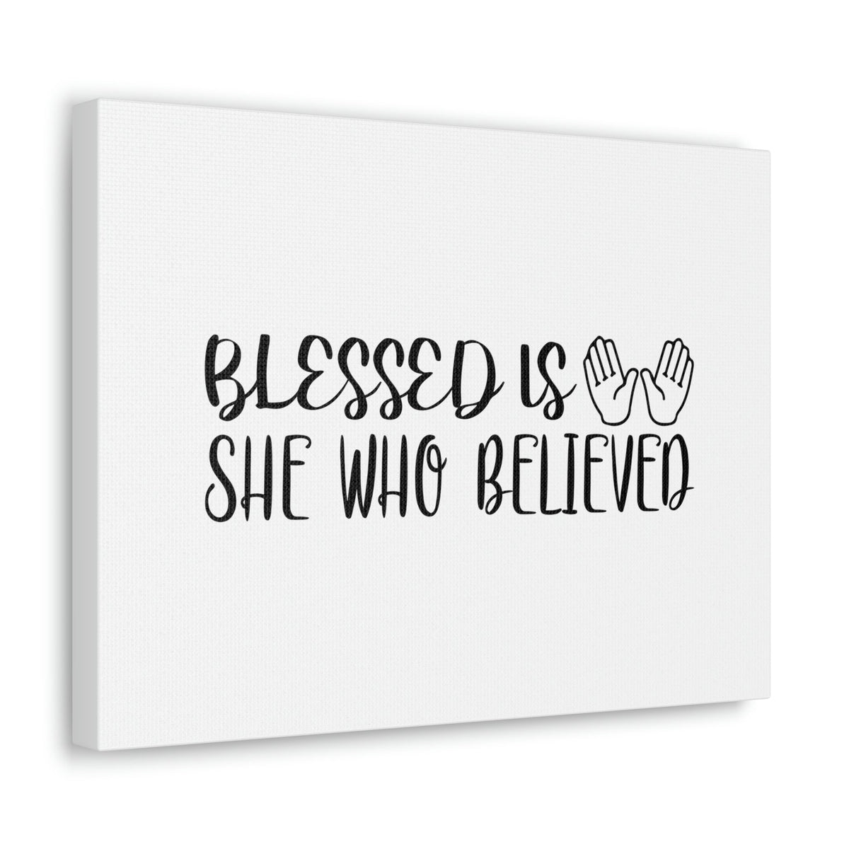 Scripture Walls Blessed Is She Who Believed Luke 1:45 Hands Christian Wall Art Bible Verse Print Ready to Hang Unframed-Express Your Love Gifts