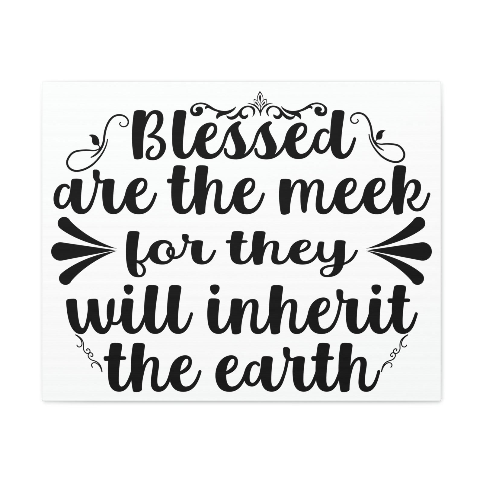Scripture Walls Blessed Matthew 5:5 Christian Wall Art Print Ready to Hang Unframed-Express Your Love Gifts