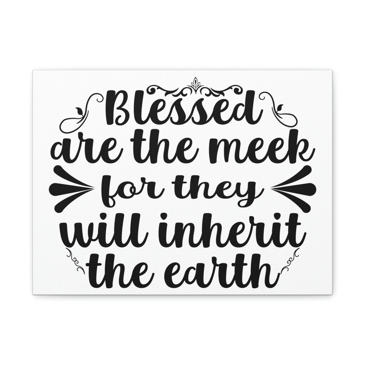 Scripture Walls Blessed Matthew 5:5 Christian Wall Art Print Ready to Hang Unframed-Express Your Love Gifts