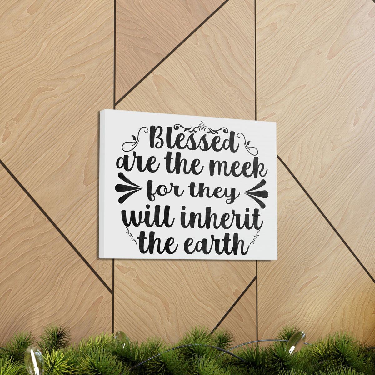 Scripture Walls Blessed Matthew 5:5 Christian Wall Art Print Ready to Hang Unframed-Express Your Love Gifts