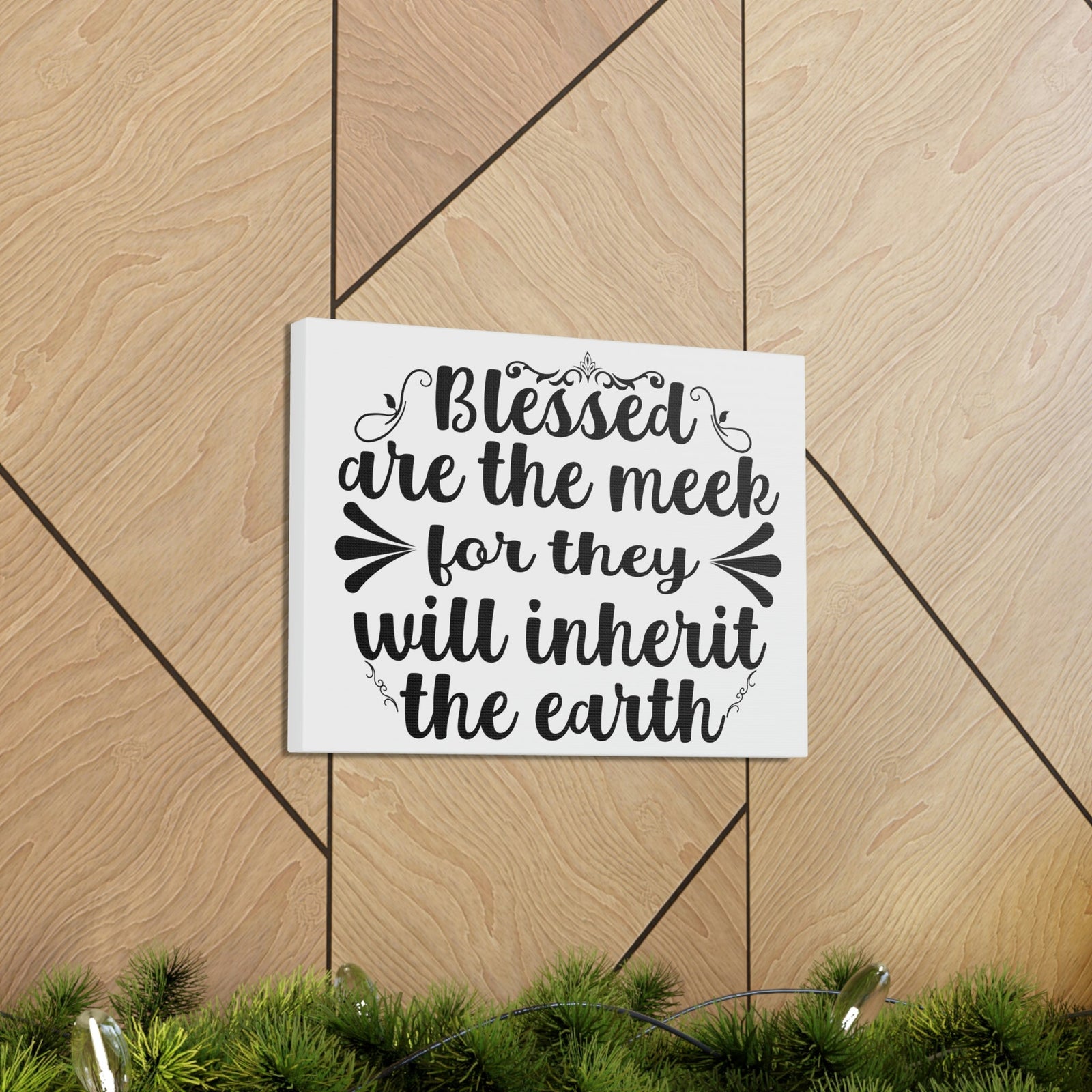 Scripture Walls Blessed Matthew 5:5 Christian Wall Art Print Ready to Hang Unframed-Express Your Love Gifts