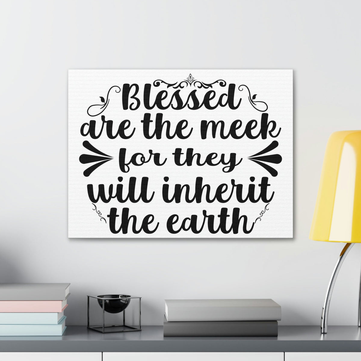 Scripture Walls Blessed Matthew 5:5 Christian Wall Art Print Ready to Hang Unframed-Express Your Love Gifts