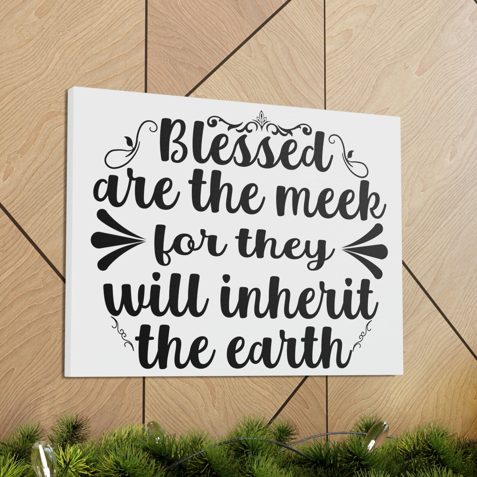 Scripture Walls Blessed Matthew 5:5 Christian Wall Art Print Ready to Hang Unframed-Express Your Love Gifts