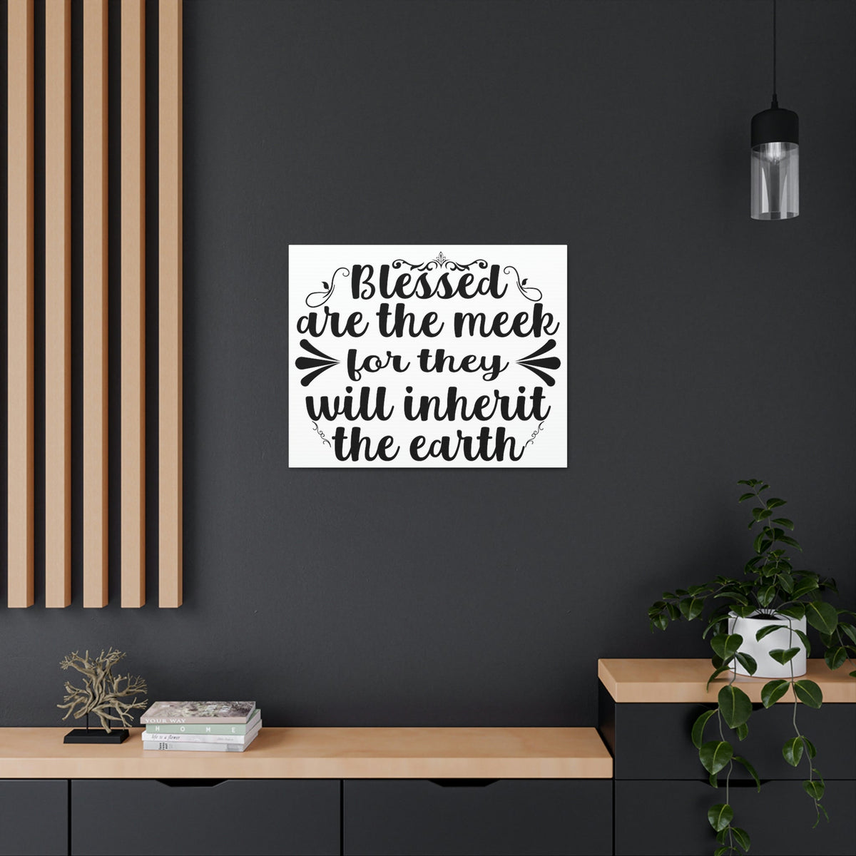 Scripture Walls Blessed Matthew 5:5 Christian Wall Art Print Ready to Hang Unframed-Express Your Love Gifts