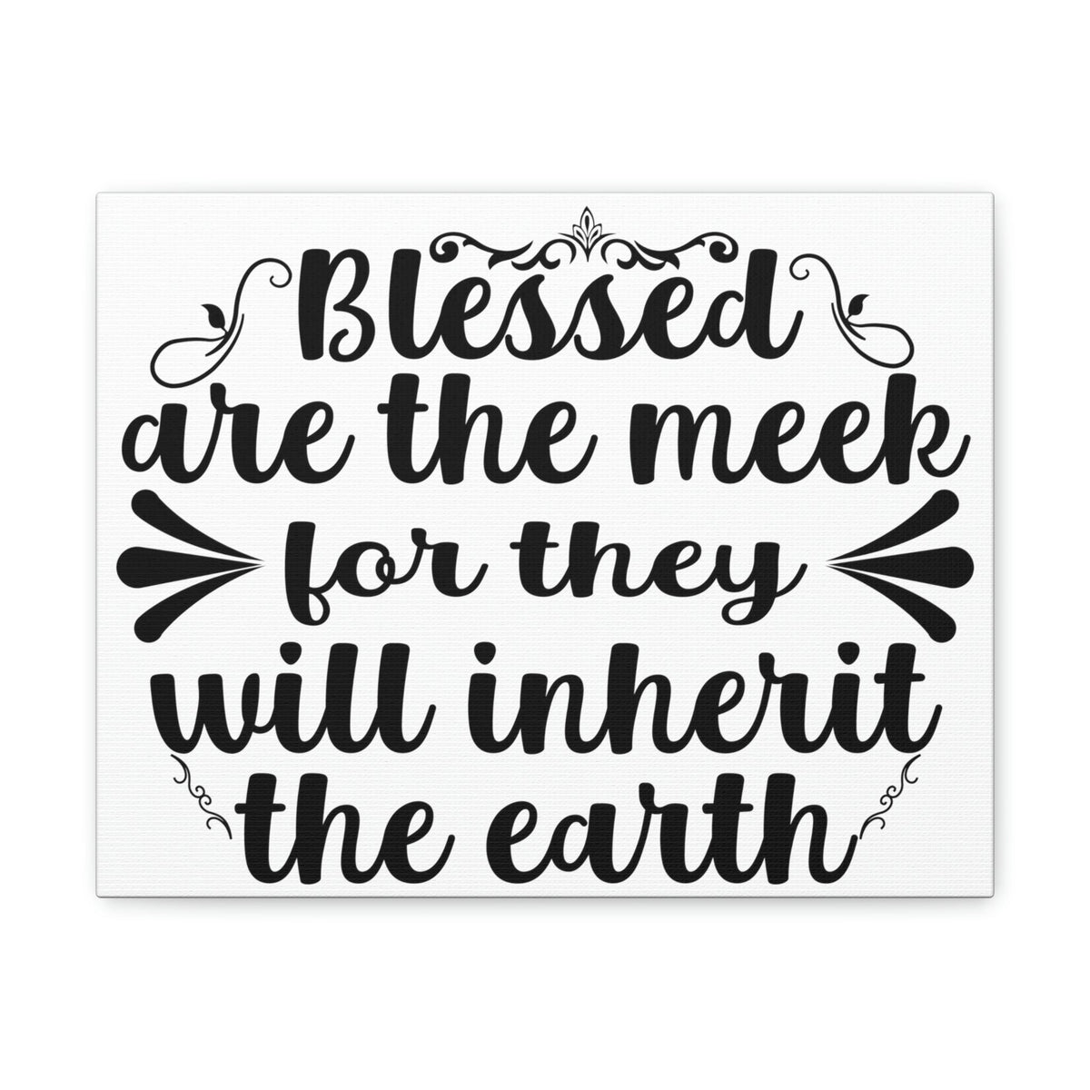 Scripture Walls Blessed Matthew 5:5 Christian Wall Art Print Ready to Hang Unframed-Express Your Love Gifts
