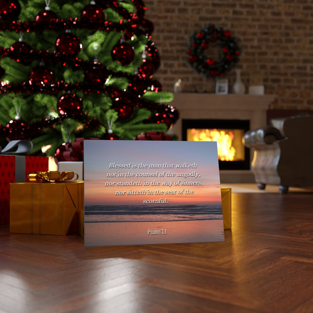 Scripture Walls Blessed Sky Psalm 1:1 Bible Verse Canvas Christian Wall Art Ready to Hang Unframed-Express Your Love Gifts