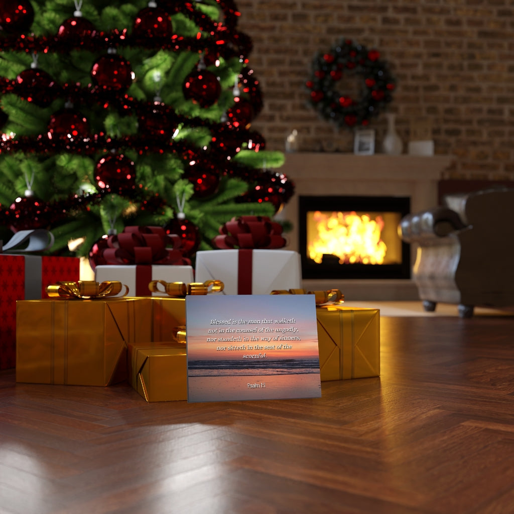 Scripture Walls Blessed Sky Psalm 1:1 Bible Verse Canvas Christian Wall Art Ready to Hang Unframed-Express Your Love Gifts