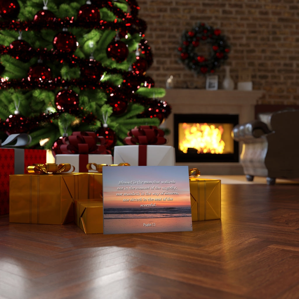 Scripture Walls Blessed Sky Psalm 1:1 Bible Verse Canvas Christian Wall Art Ready to Hang Unframed-Express Your Love Gifts