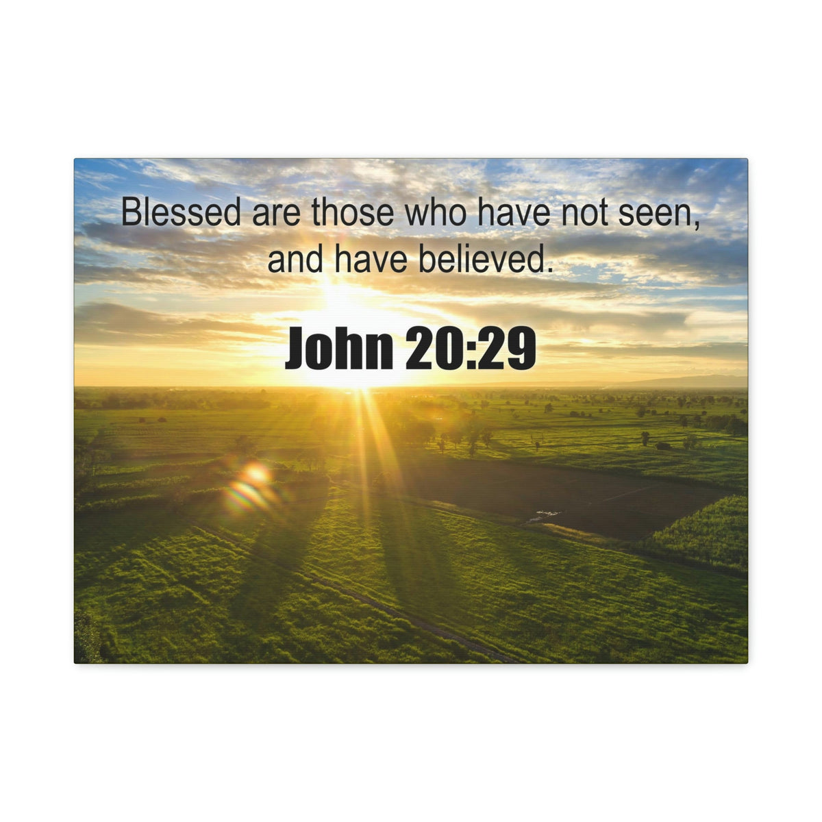 Scripture Walls Blessed Those Who Have Believed John 20:29 Bible Verse Canvas Christian Wall Art Ready to Hang Unframed-Express Your Love Gifts