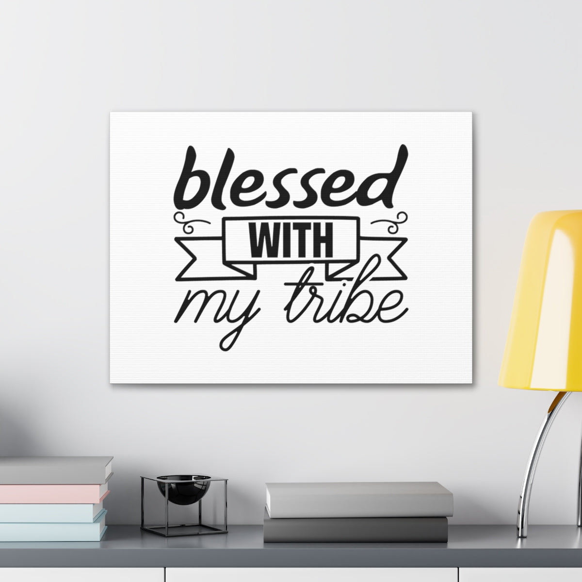 Scripture Walls Blessed With Banner Numbers 26:55 Christian Wall Art Bible Verse Print Ready to Hang Unframed-Express Your Love Gifts
