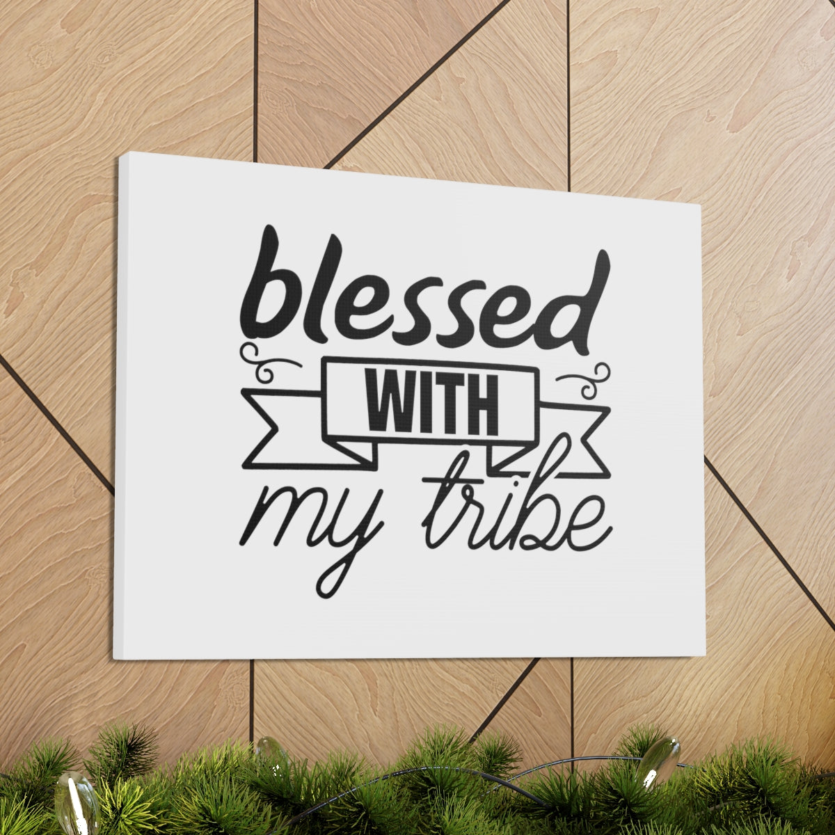 Scripture Walls Blessed With Banner Numbers 26:55 Christian Wall Art Bible Verse Print Ready to Hang Unframed-Express Your Love Gifts