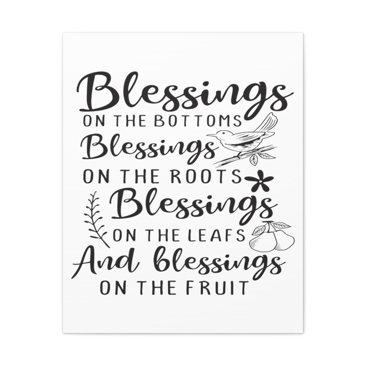 Scripture Walls Blessings On The Ephesians 1:3 Christian Wall Art Print Ready to Hang Unframed-Express Your Love Gifts