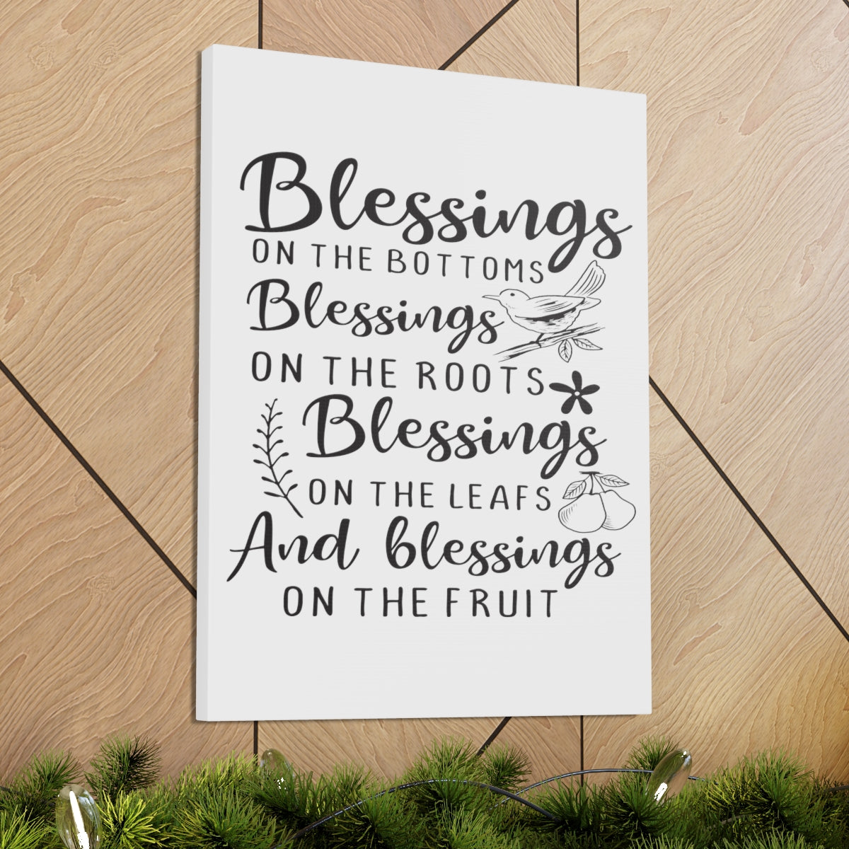 Scripture Walls Blessings On The Ephesians 1:3 Christian Wall Art Print Ready to Hang Unframed-Express Your Love Gifts