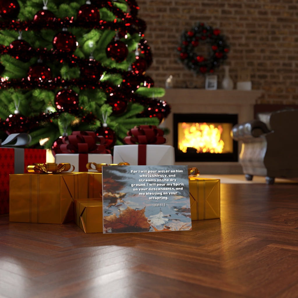 Scripture Walls Blessings Upon Offspring Isaiah 44:3 Bible Verse Canvas Christian Wall Art Ready to Hang Unframed-Express Your Love Gifts