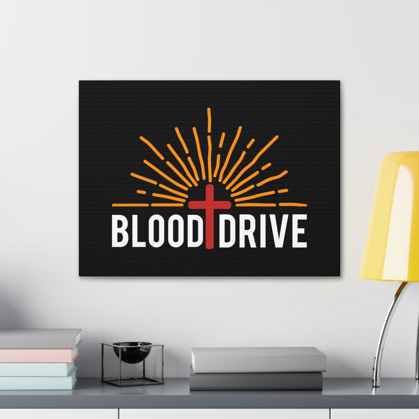 Scripture Walls Blood Drive Hebrews 9:22 Red Cross Christian Wall Art Bible Verse Print Ready to Hang Unframed-Express Your Love Gifts