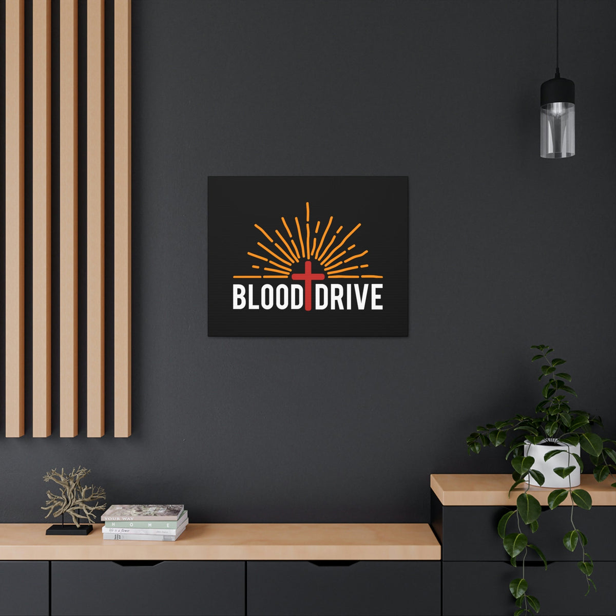 Scripture Walls Blood Drive Hebrews 9:22 Red Cross Christian Wall Art Bible Verse Print Ready to Hang Unframed-Express Your Love Gifts