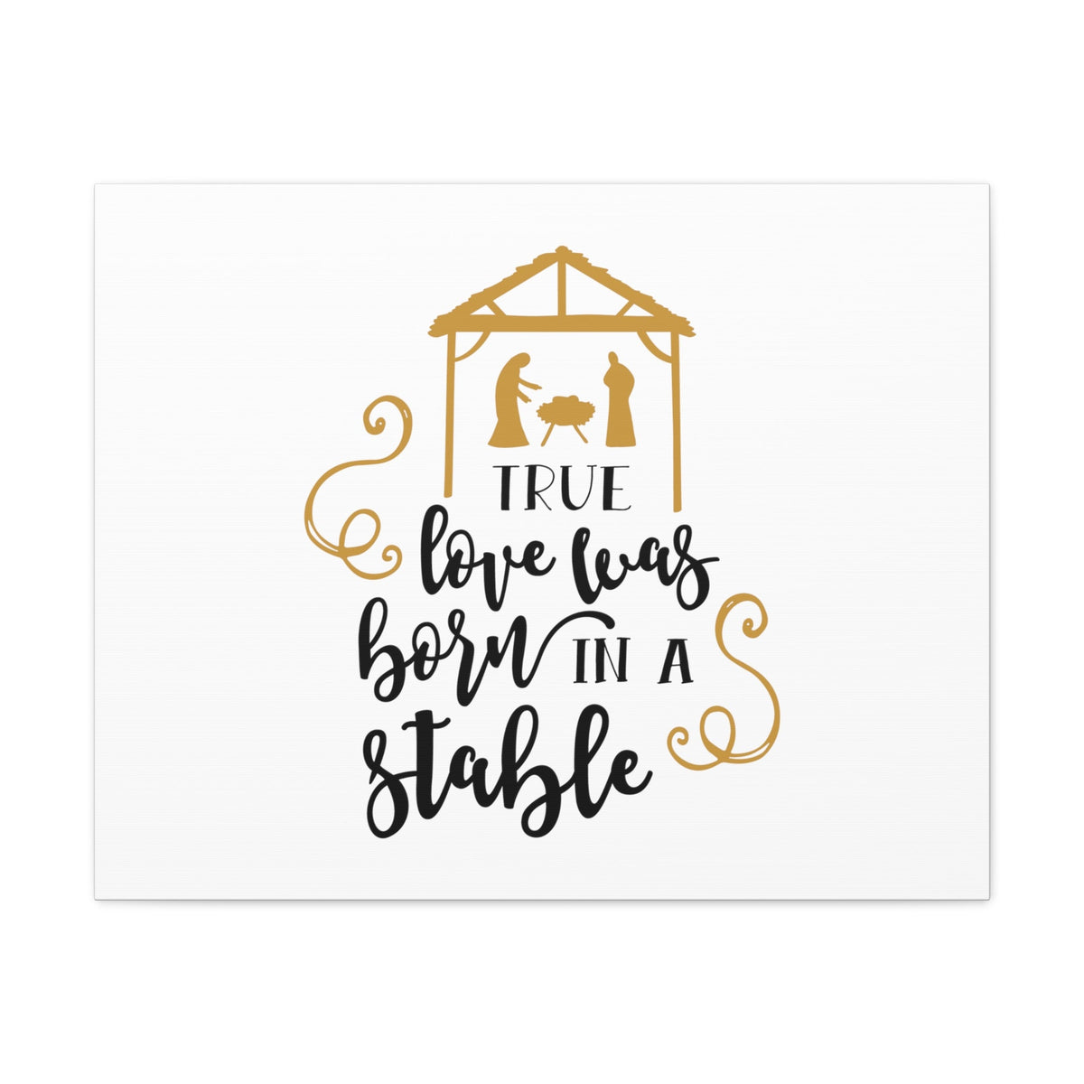 Scripture Walls Born In A Stable 1 John 4:8 Christian Wall Art Bible Verse Print Ready to Hang Unframed-Express Your Love Gifts