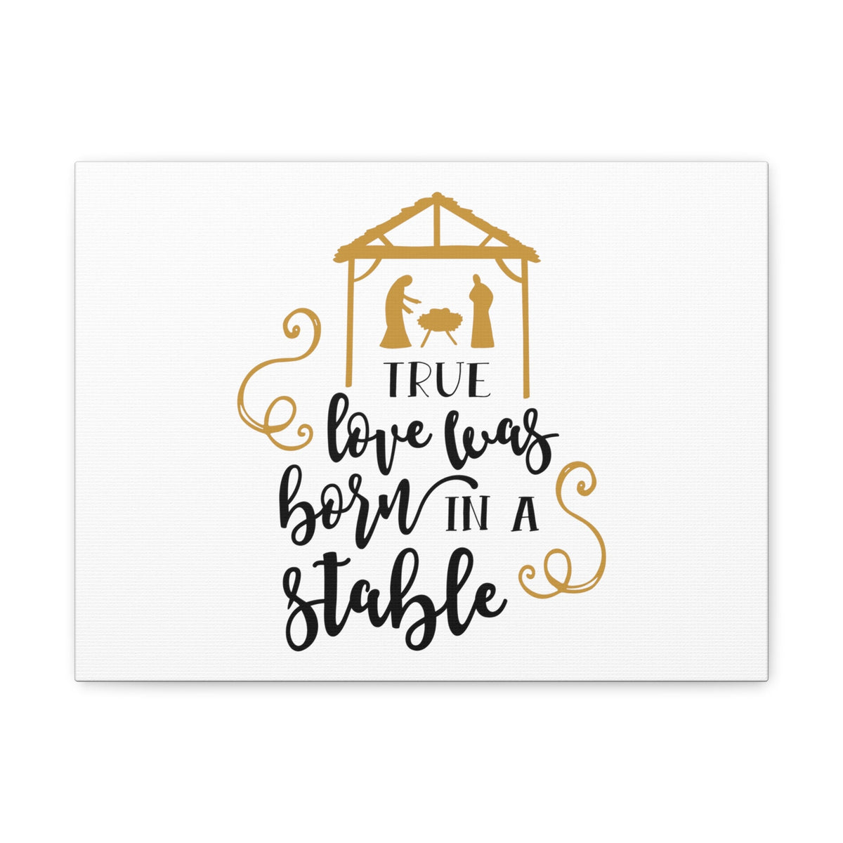 Scripture Walls Born In A Stable 1 John 4:8 Christian Wall Art Bible Verse Print Ready to Hang Unframed-Express Your Love Gifts