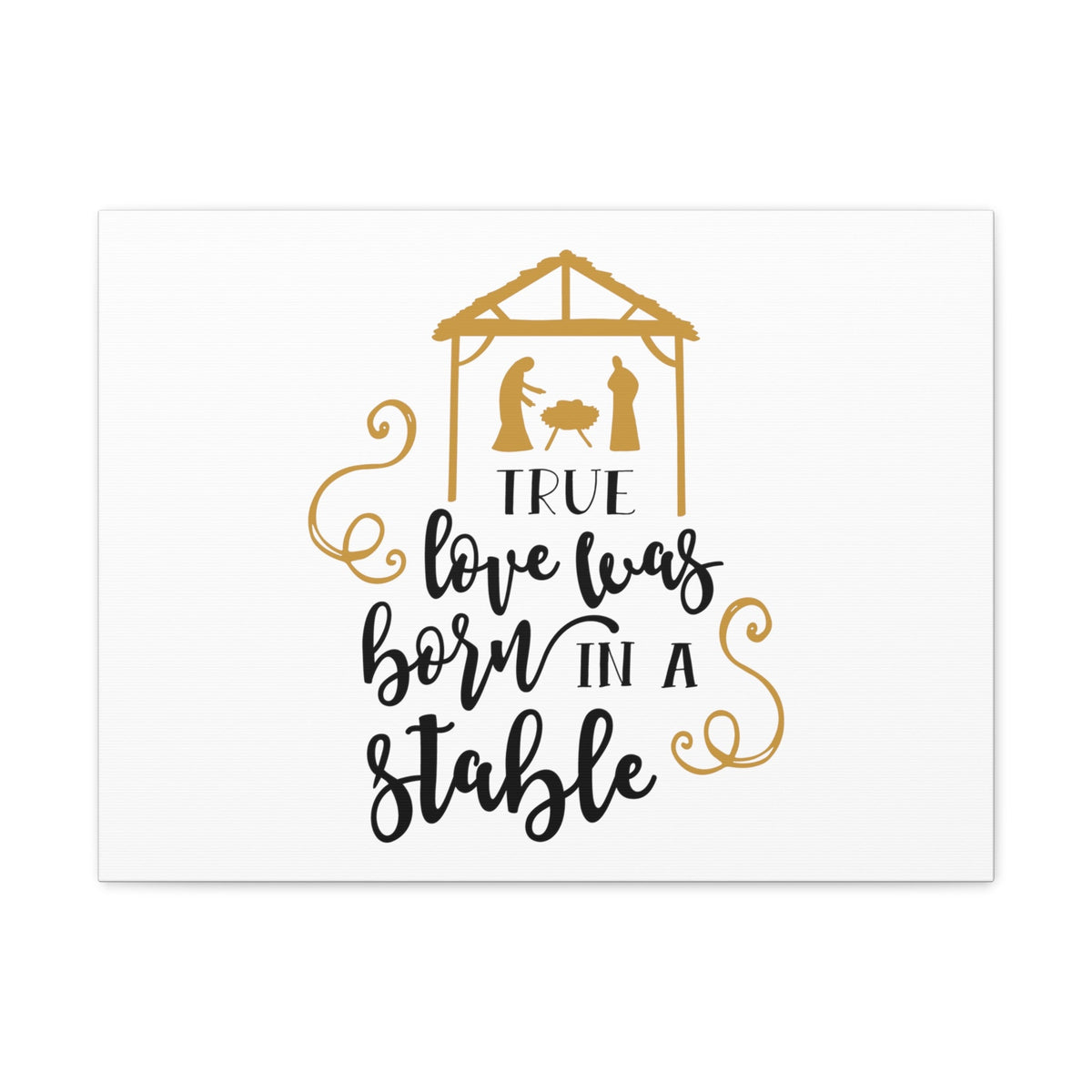Scripture Walls Born In A Stable 1 John 4:8 Christian Wall Art Bible Verse Print Ready to Hang Unframed-Express Your Love Gifts
