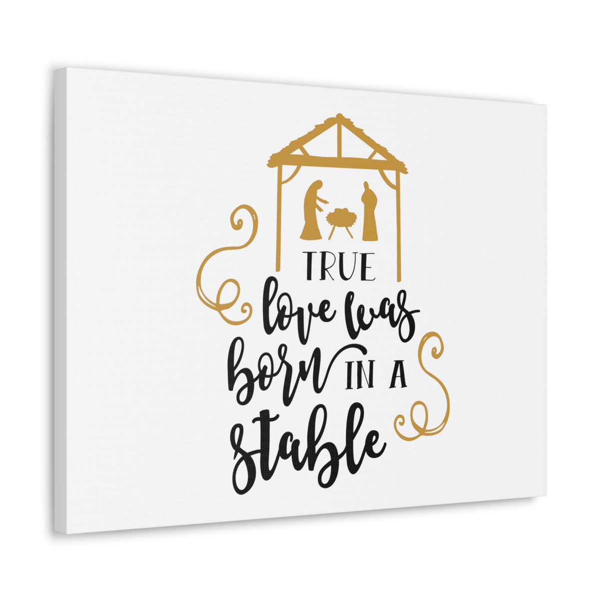 Scripture Walls Born In A Stable 1 John 4:8 Christian Wall Art Bible Verse Print Ready to Hang Unframed-Express Your Love Gifts