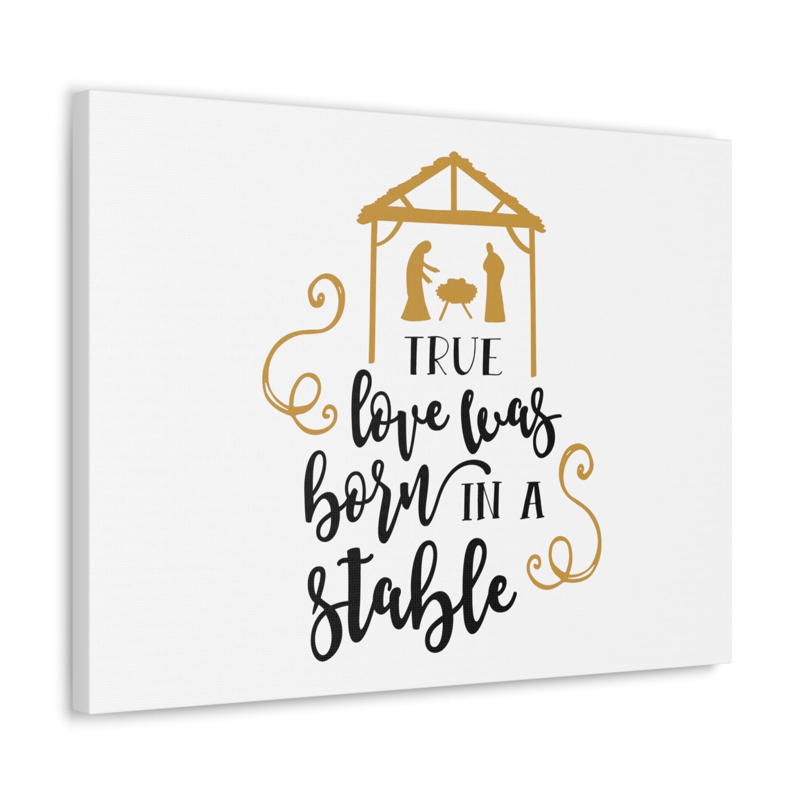 Scripture Walls Born In A Stable 1 John 4:8 Christian Wall Art Bible Verse Print Ready to Hang Unframed-Express Your Love Gifts