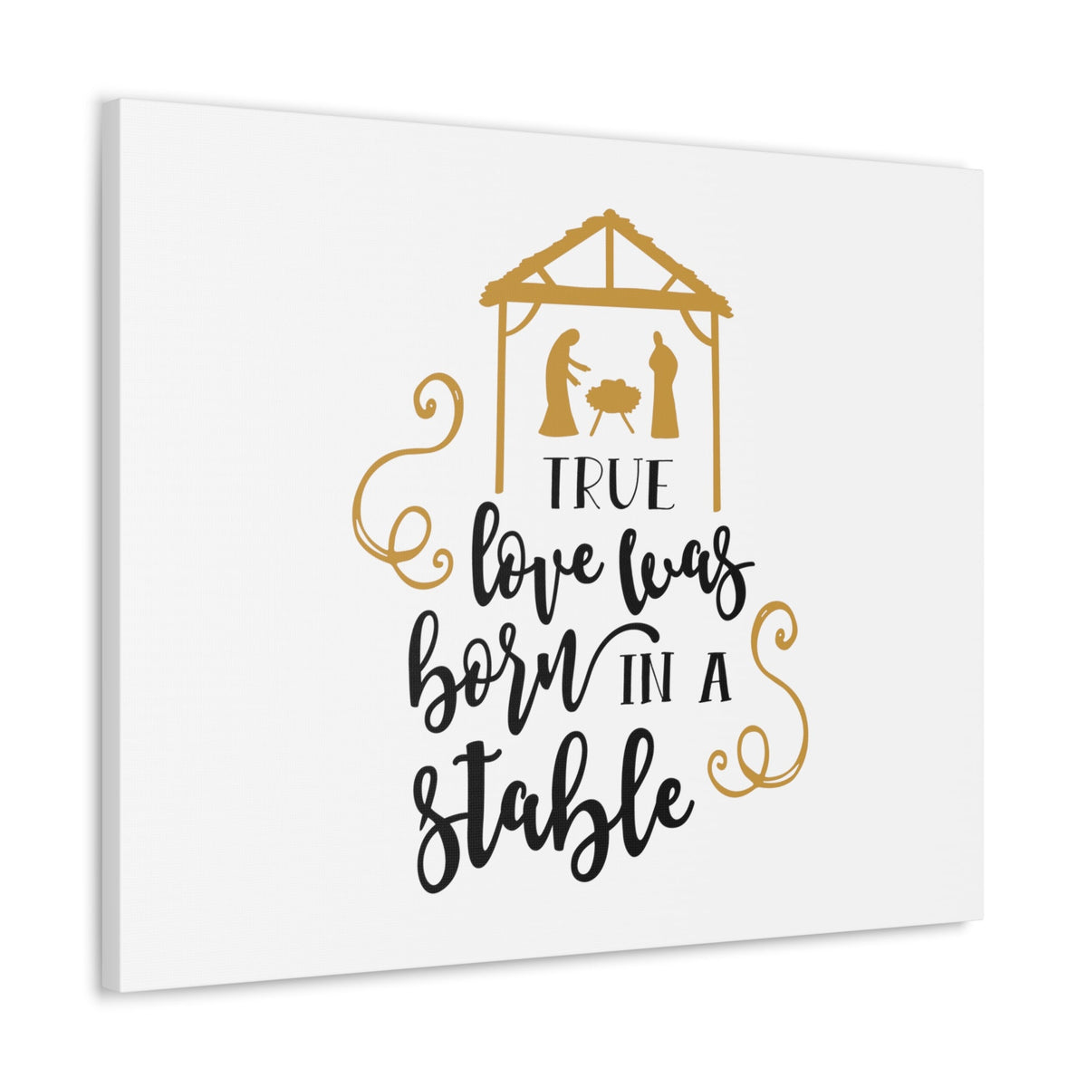 Scripture Walls Born In A Stable 1 John 4:8 Christian Wall Art Bible Verse Print Ready to Hang Unframed-Express Your Love Gifts