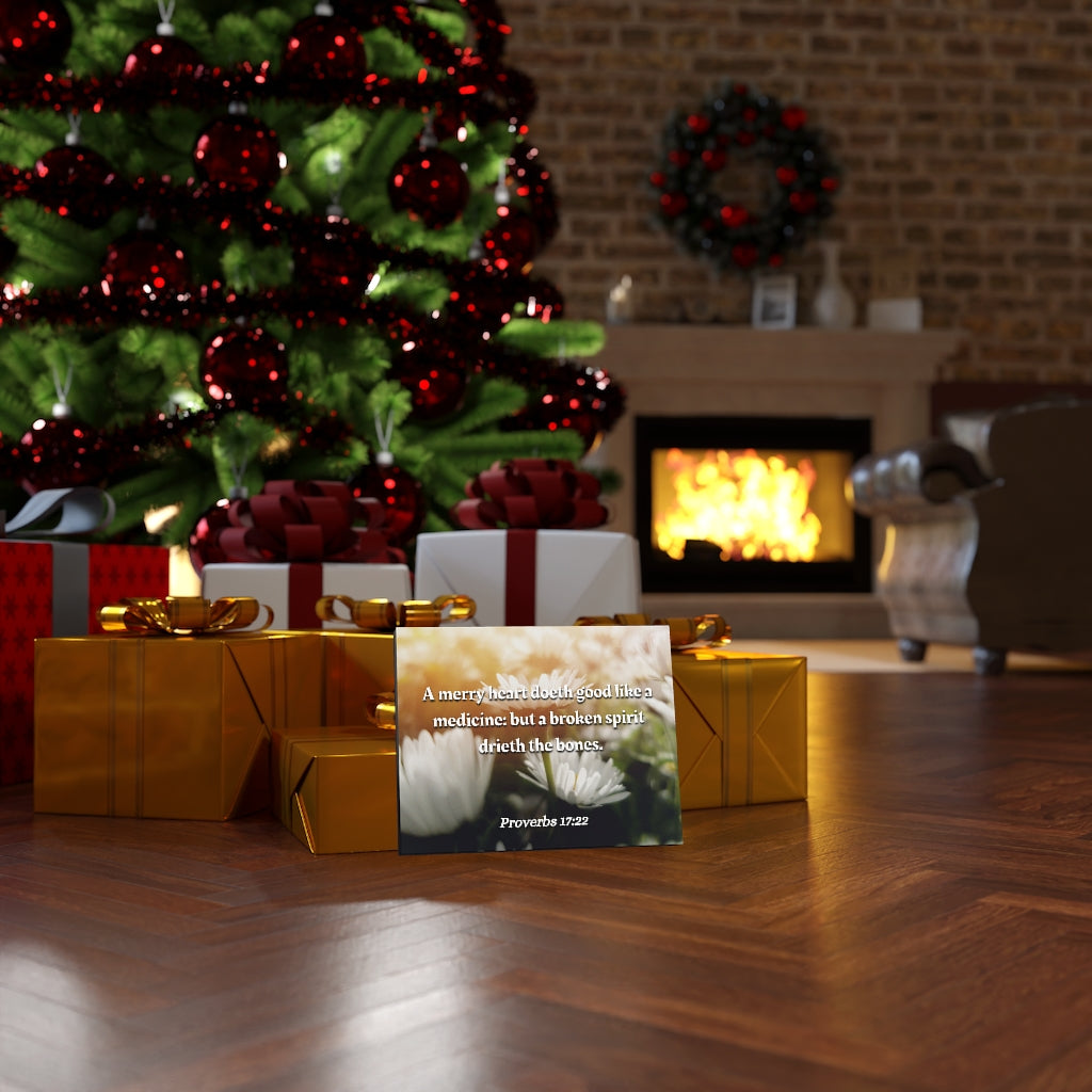 Scripture Walls Broken Spirit Proverbs 17:22 Bible Verse Canvas Christian Wall Art Ready to Hang Unframed-Express Your Love Gifts