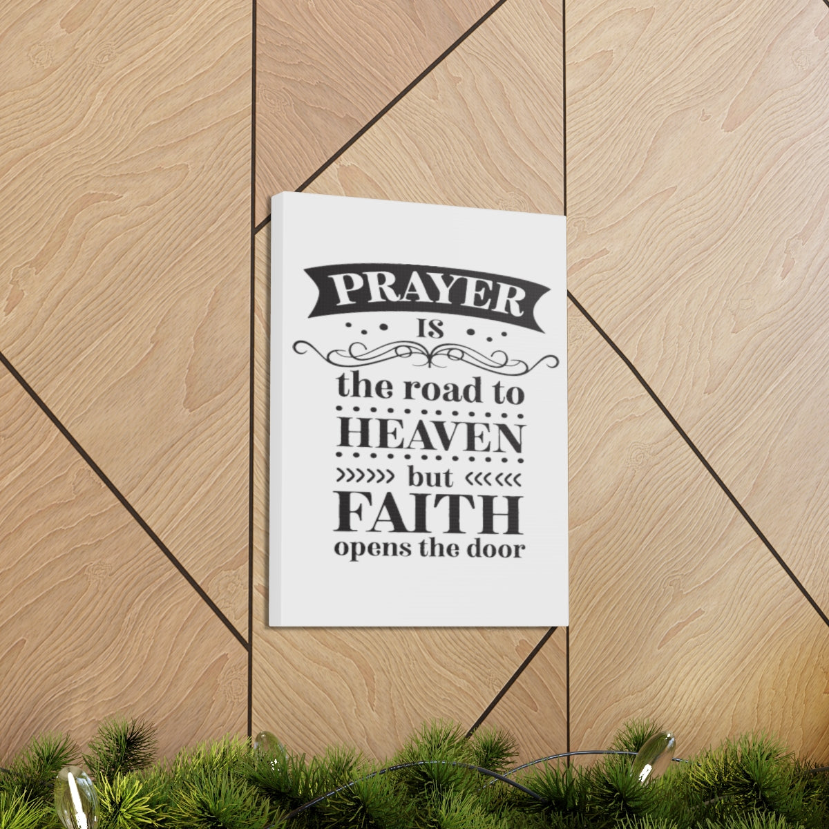 Scripture Walls But Faith Opens 1 John 5:14-15 Christian Wall Art Print Ready to Hang Unframed-Express Your Love Gifts