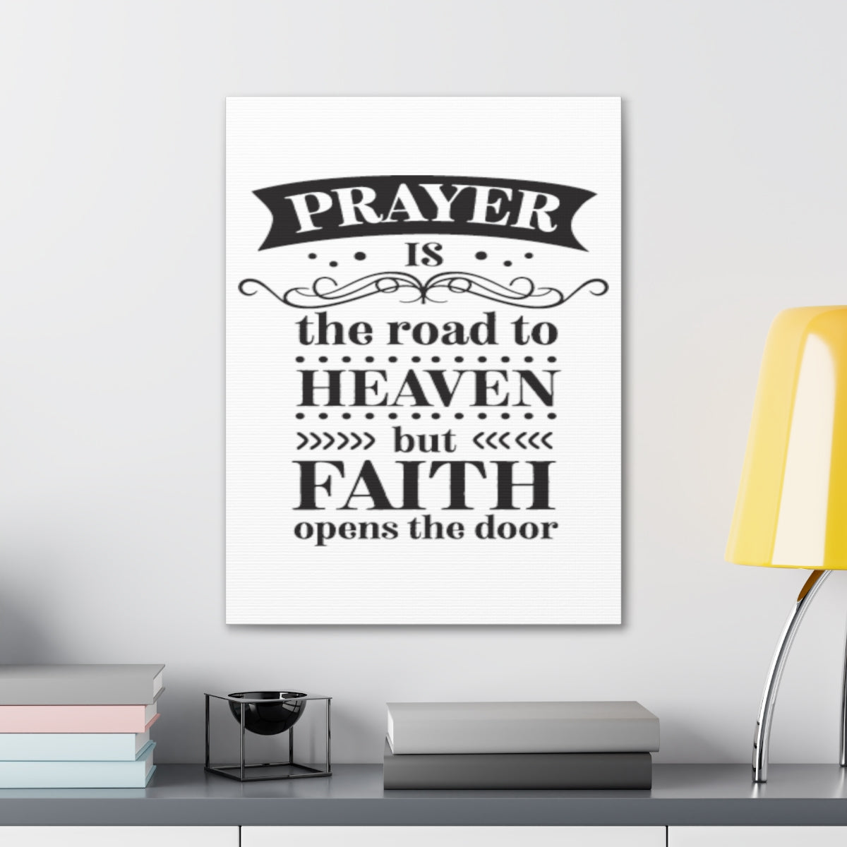 Scripture Walls But Faith Opens 1 John 5:14-15 Christian Wall Art Print Ready to Hang Unframed-Express Your Love Gifts