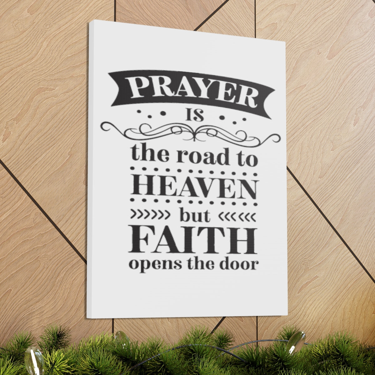 Scripture Walls But Faith Opens 1 John 5:14-15 Christian Wall Art Print Ready to Hang Unframed-Express Your Love Gifts