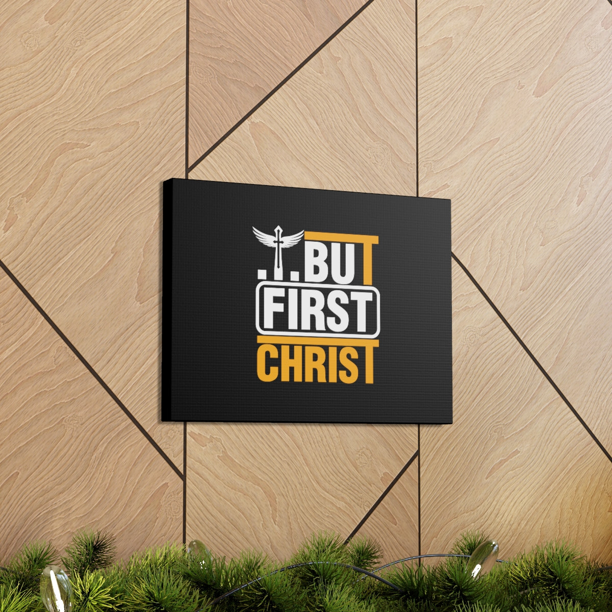 Scripture Walls But First Christ Matthew 6:33 Christian Wall Art Bible Verse Print Ready to Hang Unframed-Express Your Love Gifts