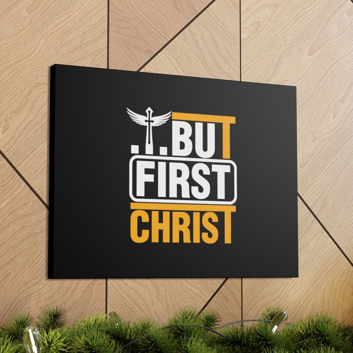 Scripture Walls But First Christ Matthew 6:33 Christian Wall Art Bible Verse Print Ready to Hang Unframed-Express Your Love Gifts