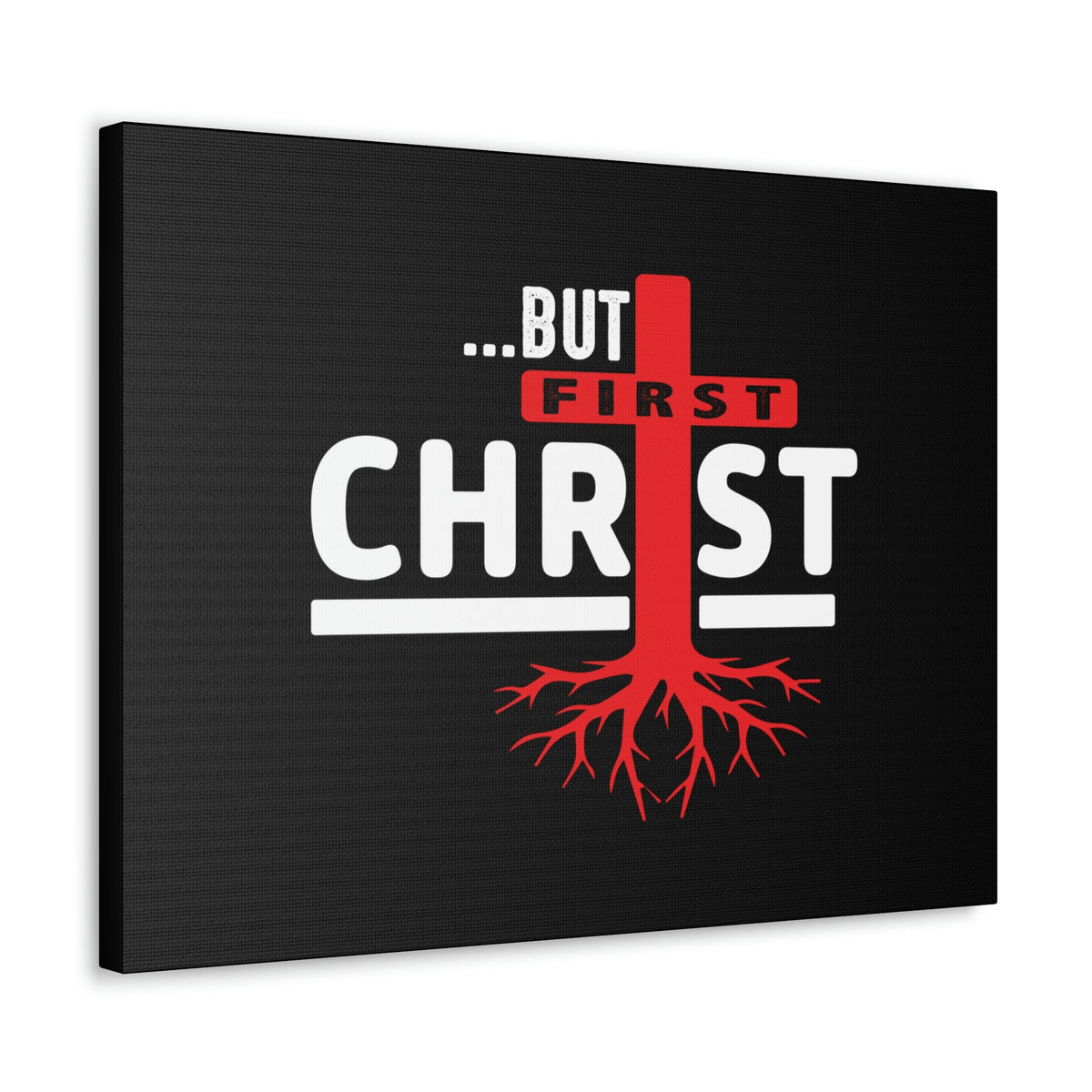 Scripture Walls But First Christ Matthew 6:33 Red Roots Christian Wall Art Bible Verse Print Ready to Hang Unframed-Express Your Love Gifts