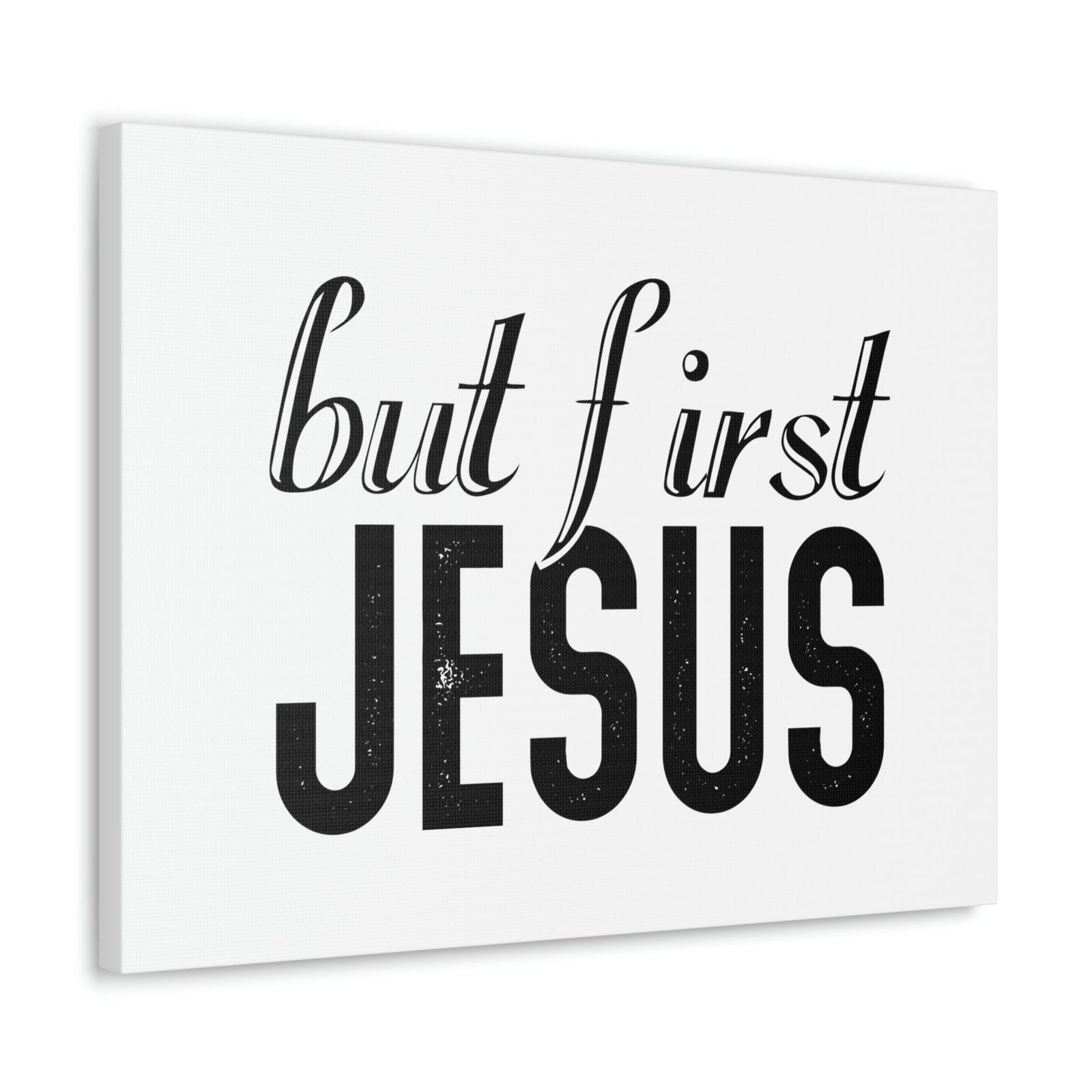 Scripture Walls But First, Jesus Matthew 6:33 Bold Christian Wall Art Bible Verse Print Ready to Hang Unframed-Express Your Love Gifts