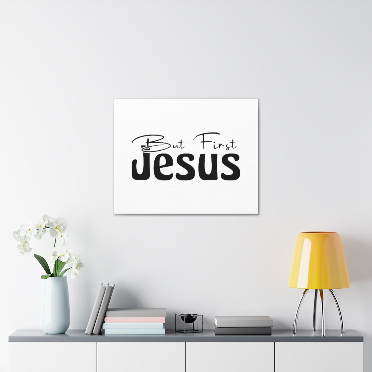 Scripture Walls But First Jesus Matthew 6:33 Christian Wall Art Bible Verse Print Ready to Hang Unframed-Express Your Love Gifts