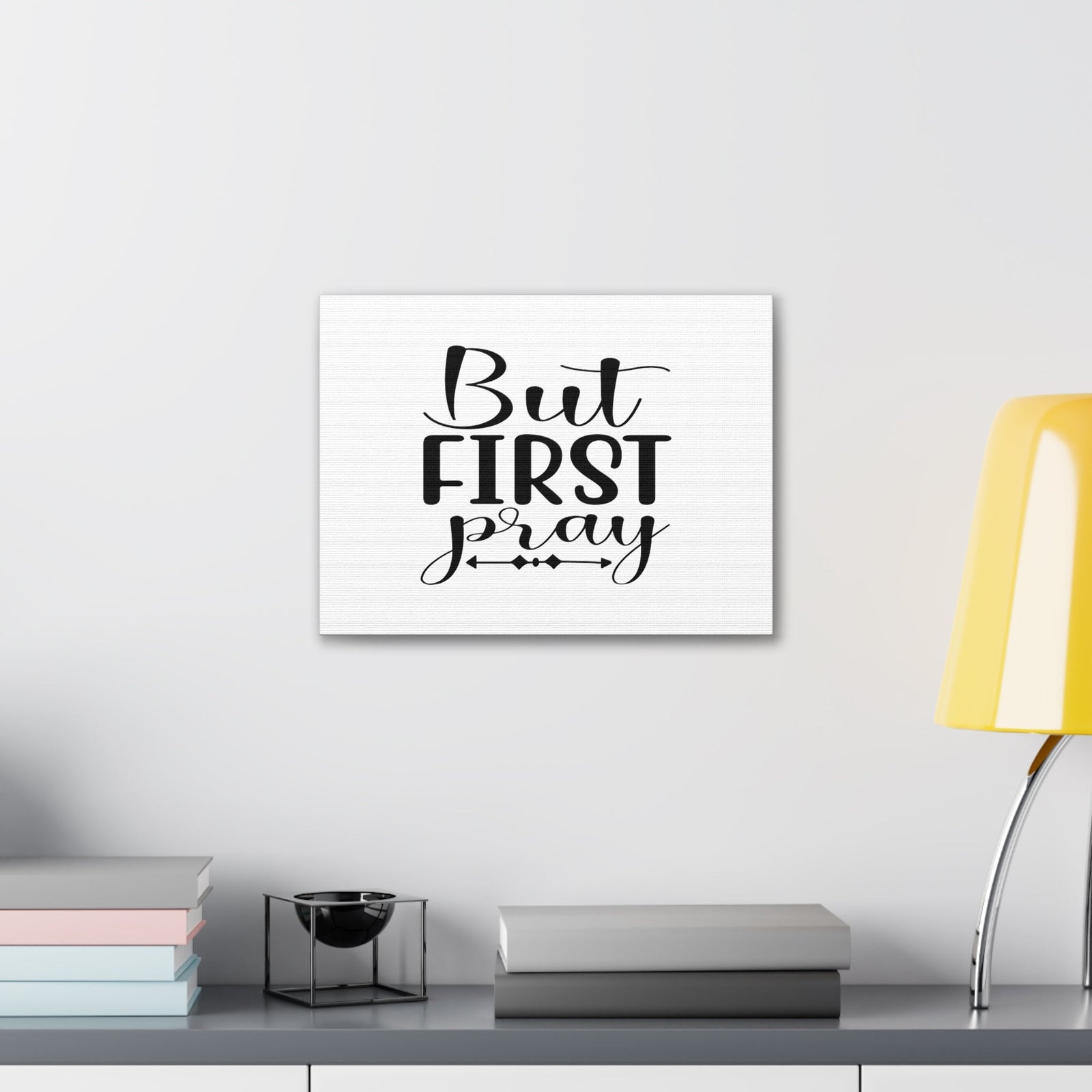 Scripture Walls But First Pray 1 Thessalonians 5:16 Arrow Christian Wall Art Bible Verse Print Ready to Hang Unframed-Express Your Love Gifts