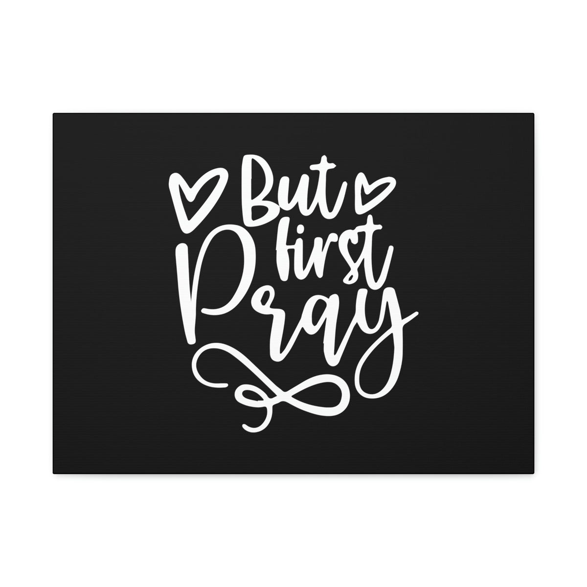 Scripture Walls But First Pray Luke 18:1 Two Hearts Christian Wall Art Bible Verse Print Ready to Hang Unframed-Express Your Love Gifts