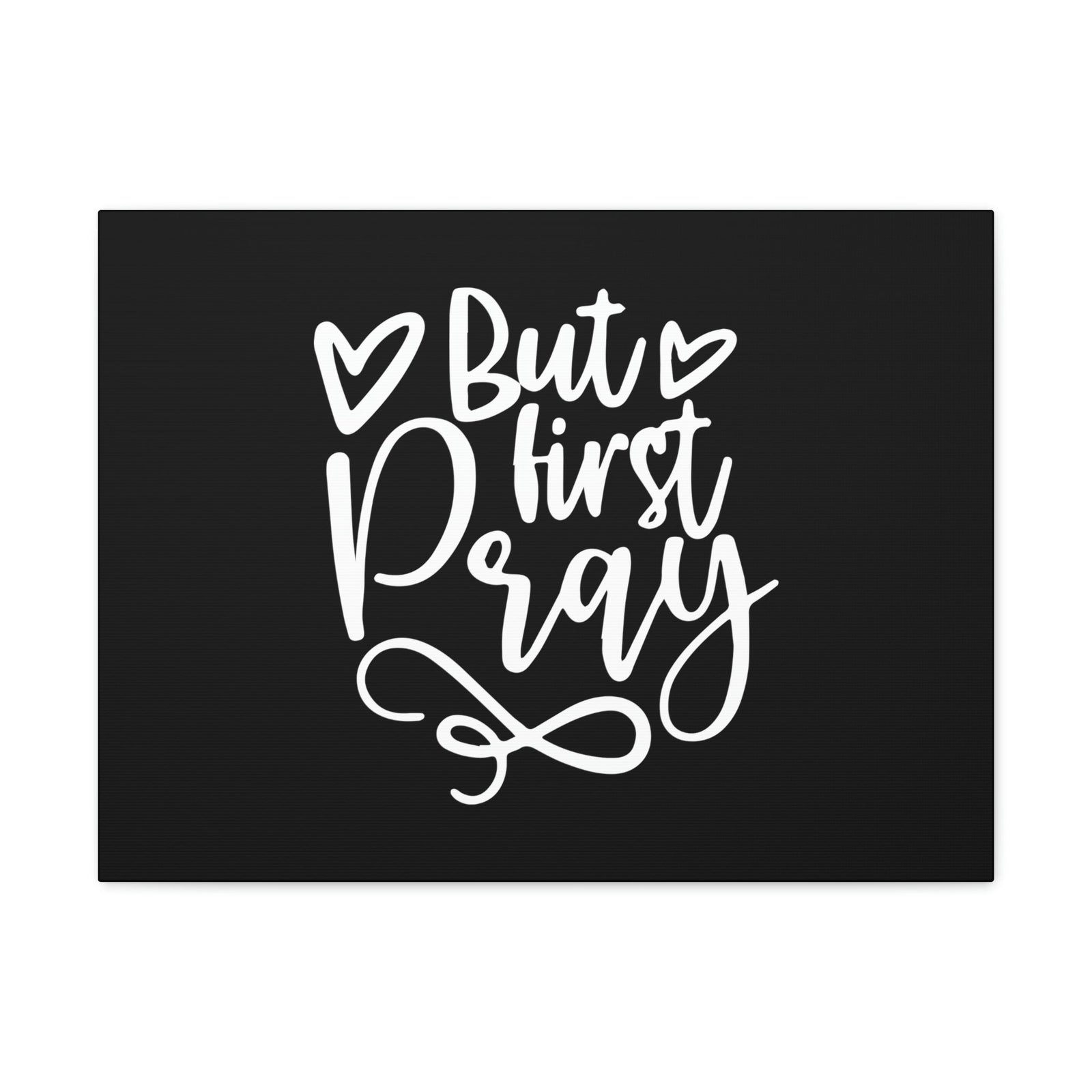 Scripture Walls But First Pray Luke 18:1 Two Hearts Christian Wall Art Bible Verse Print Ready to Hang Unframed-Express Your Love Gifts