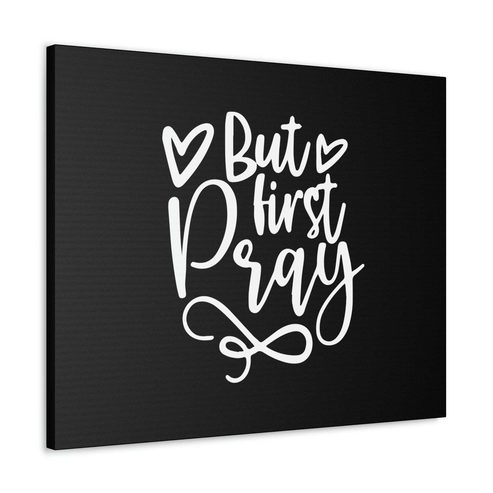 Scripture Walls But First Pray Luke 18:1 Two Hearts Christian Wall Art Bible Verse Print Ready to Hang Unframed-Express Your Love Gifts