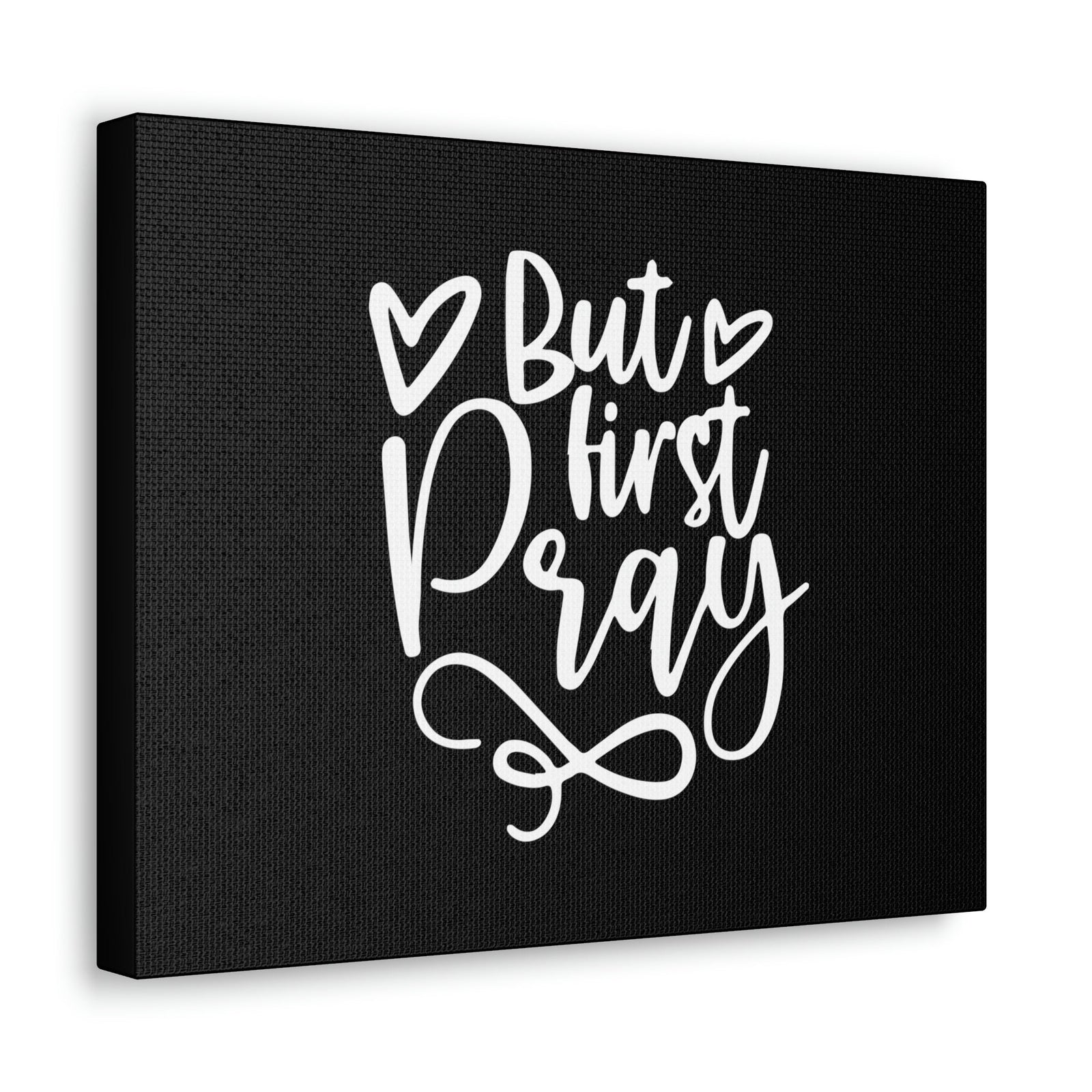 Scripture Walls But First Pray Luke 18:1 Two Hearts Christian Wall Art Bible Verse Print Ready to Hang Unframed-Express Your Love Gifts