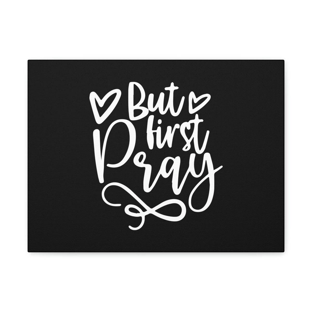 Scripture Walls But First Pray Luke 18:1 Two Hearts Christian Wall Art Bible Verse Print Ready to Hang Unframed-Express Your Love Gifts