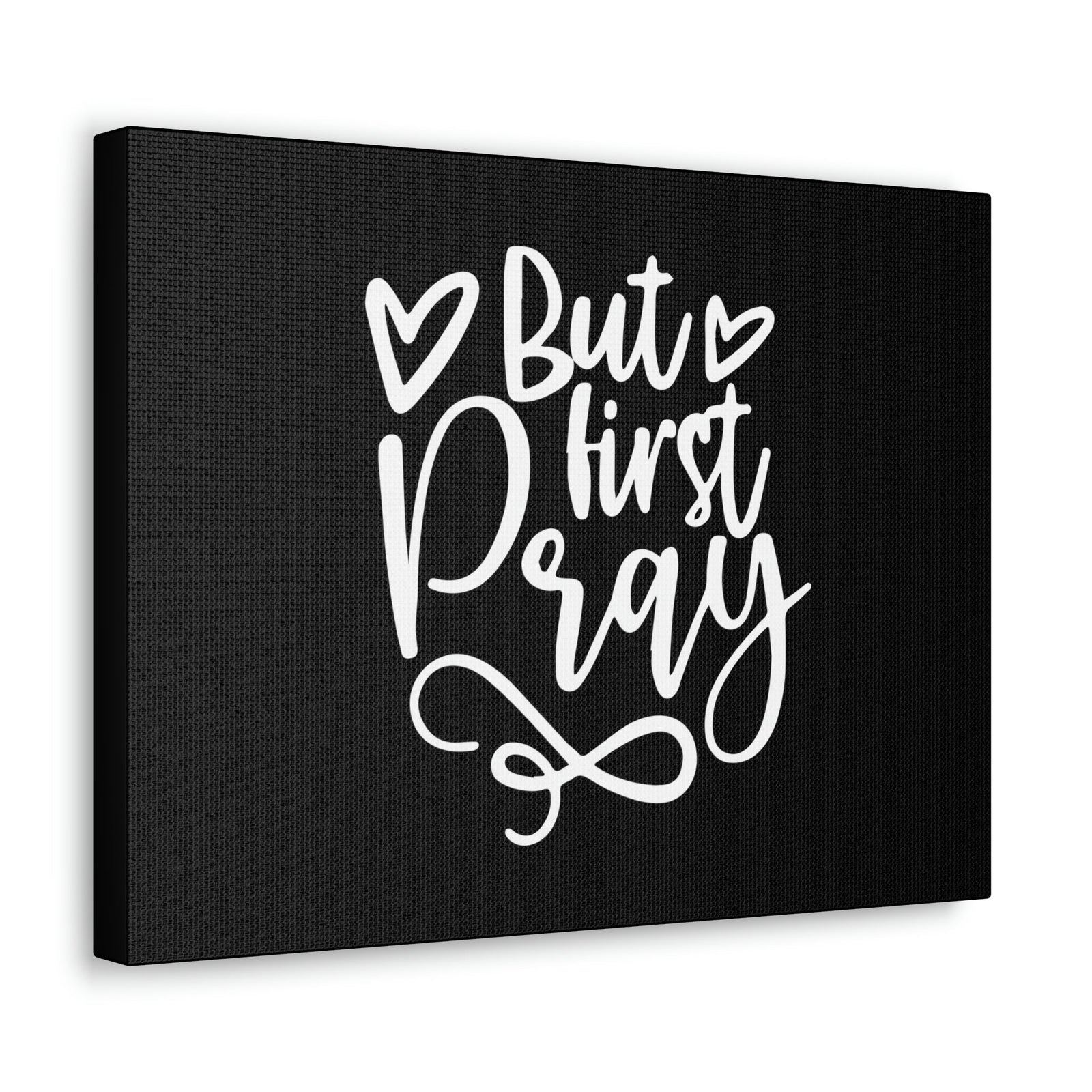 Scripture Walls But First Pray Luke 18:1 Two Hearts Christian Wall Art Bible Verse Print Ready to Hang Unframed-Express Your Love Gifts