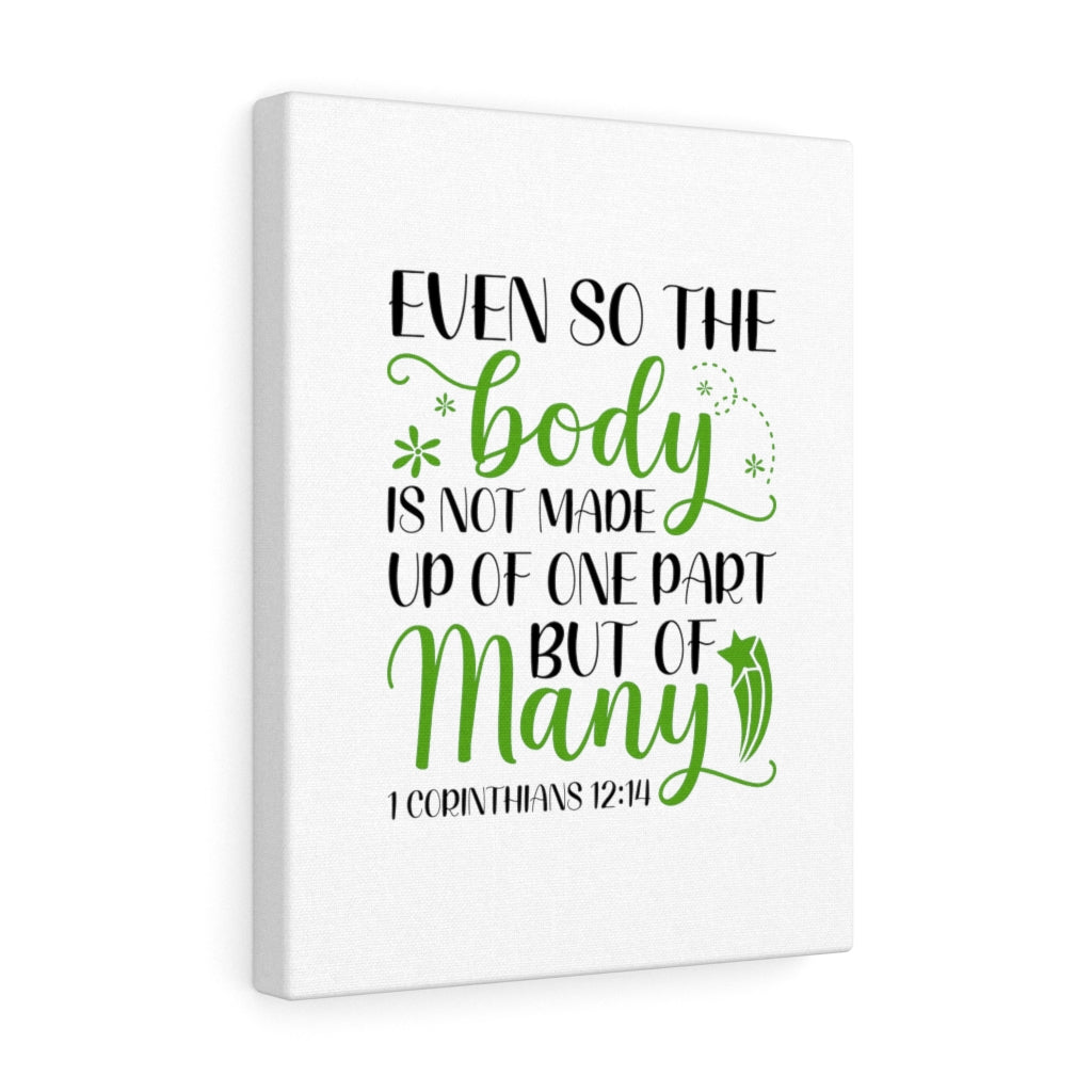 Scripture Walls But Of Many 1 Corinthians 12:14 Bible Verse Canvas Christian Wall Art Ready to Hang Unframed-Express Your Love Gifts