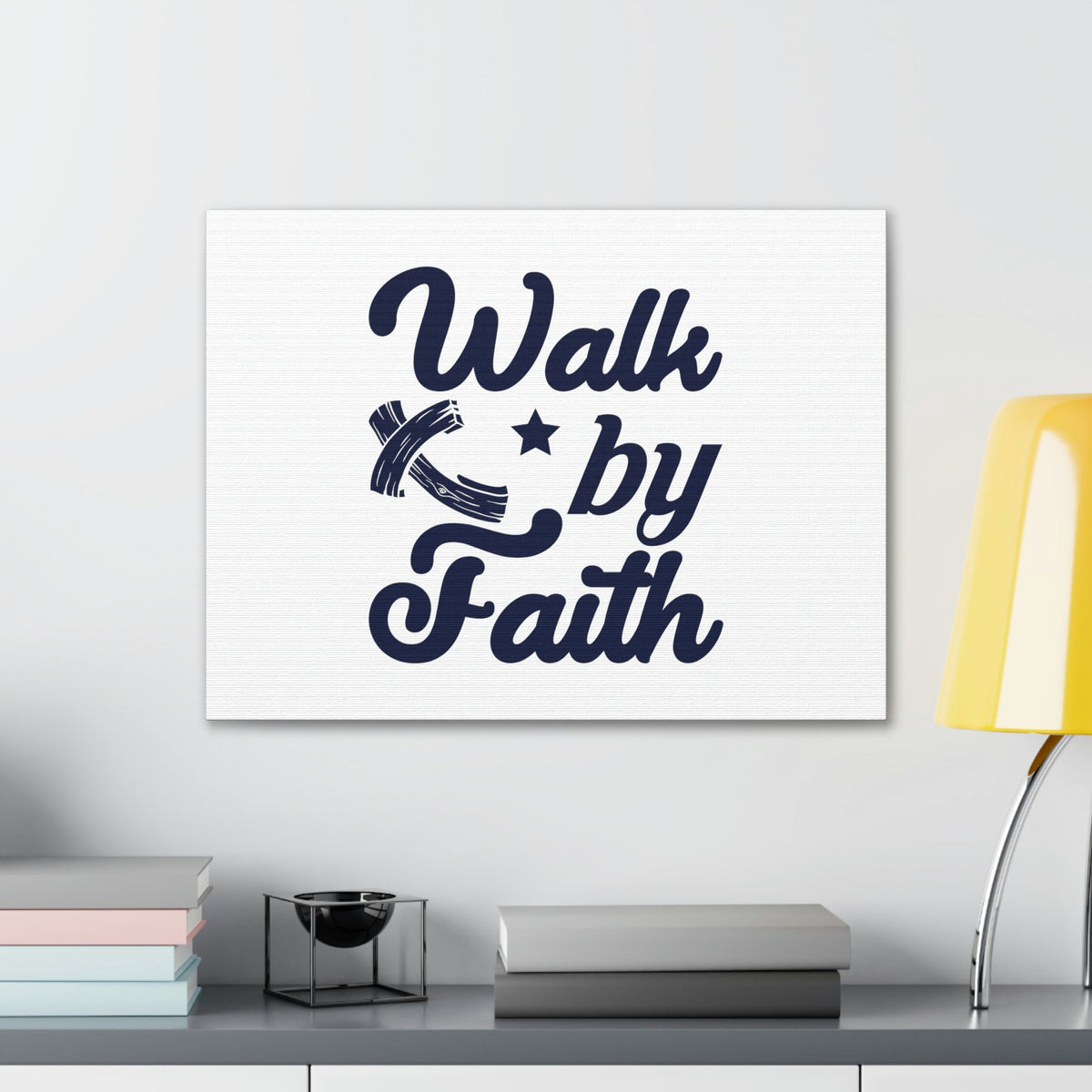 Scripture Walls By Faith 2 Corinthians 5:7 One Star Christian Wall Art Bible Verse Print Ready to Hang Unframed-Express Your Love Gifts