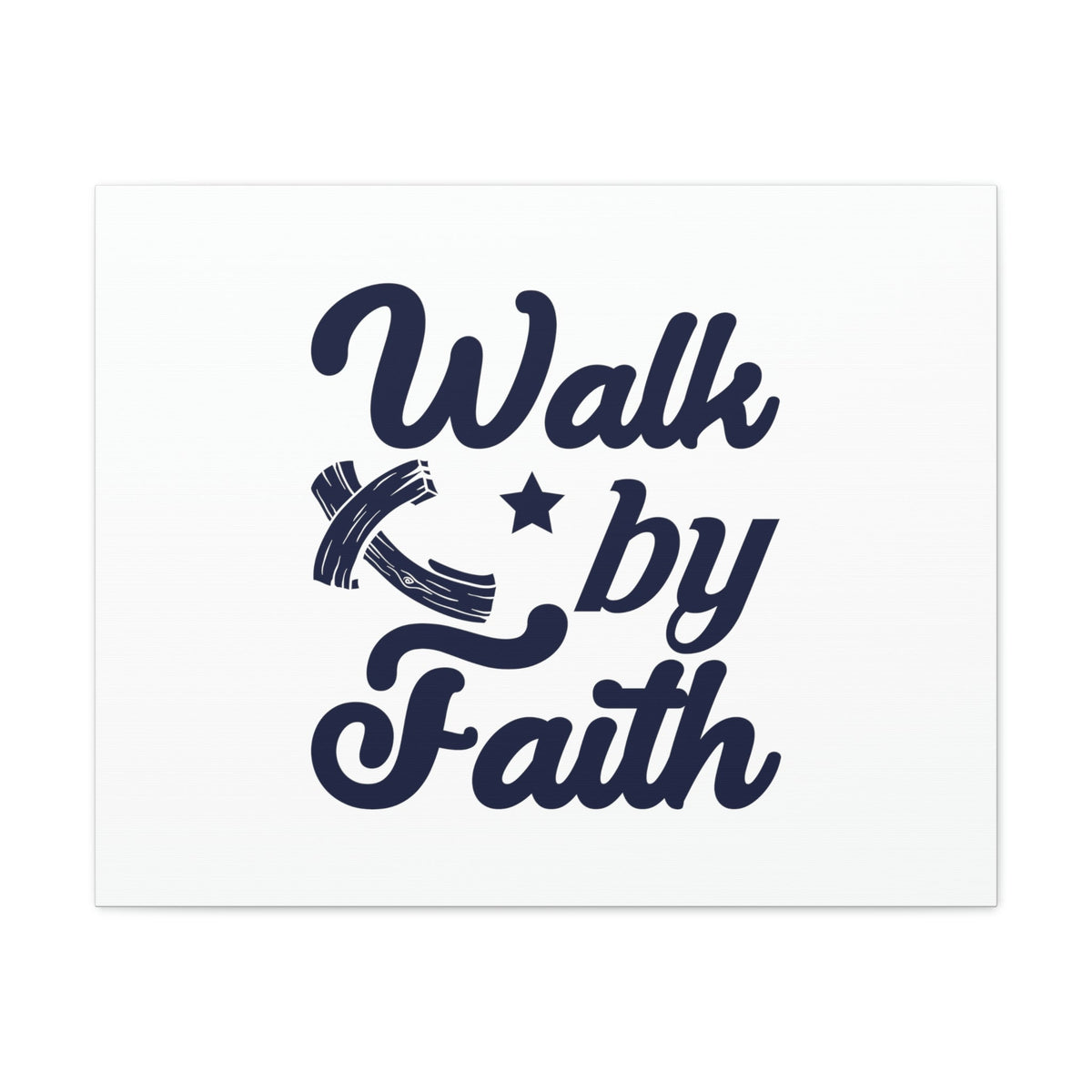 Scripture Walls By Faith 2 Corinthians 5:7 One Star Christian Wall Art Bible Verse Print Ready to Hang Unframed-Express Your Love Gifts