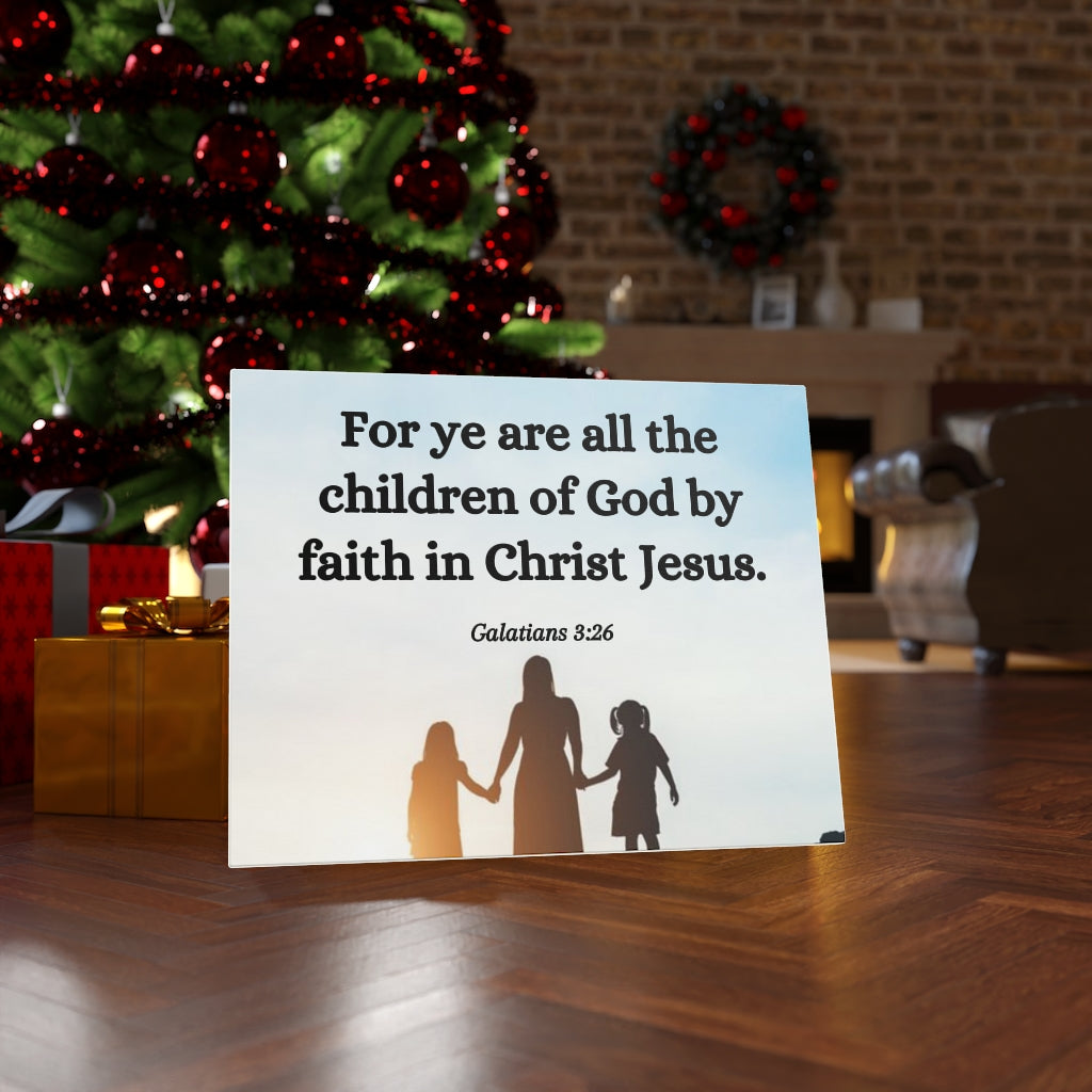 Scripture Walls By Faith Galatians 3:26 Bible Verse Canvas Christian Wall Art Ready to Hang Unframed-Express Your Love Gifts