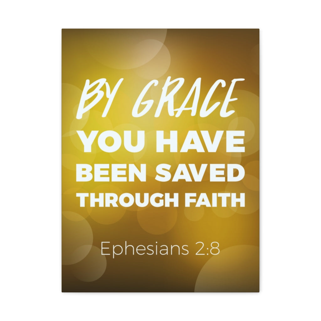 Scripture Walls By Grace You Have Been Saved Ephesians 2:8 Christian Wall Art Bible Verse Print Ready To Hang Unframed-Express Your Love Gifts