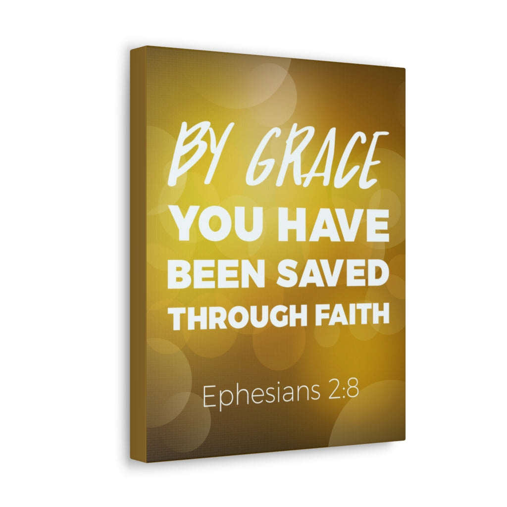 Scripture Walls By Grace You Have Been Saved Ephesians 2:8 Christian Wall Art Bible Verse Print Ready To Hang Unframed-Express Your Love Gifts