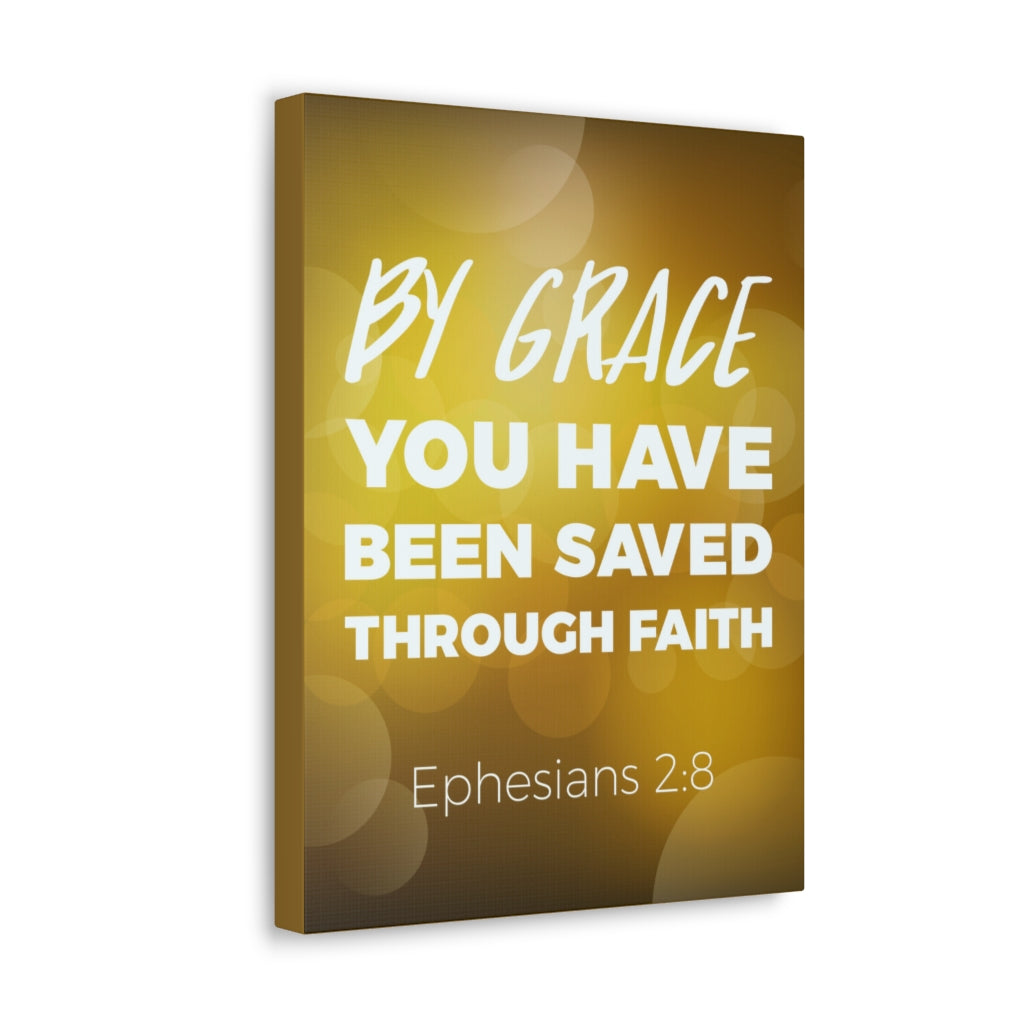 Scripture Walls By Grace You Have Been Saved Ephesians 2:8 Christian Wall Art Bible Verse Print Ready To Hang Unframed-Express Your Love Gifts